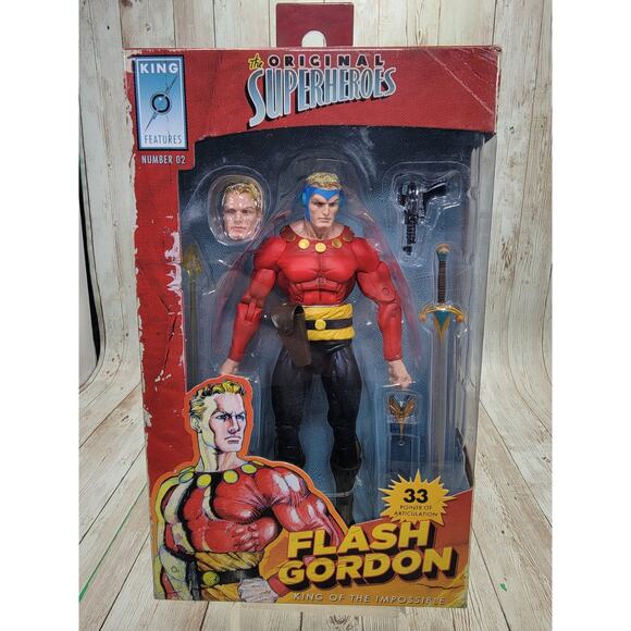 NECA King Features #02 The Original Superheroes Flash Gordon 7" Action Figure - Picture 1 of 5